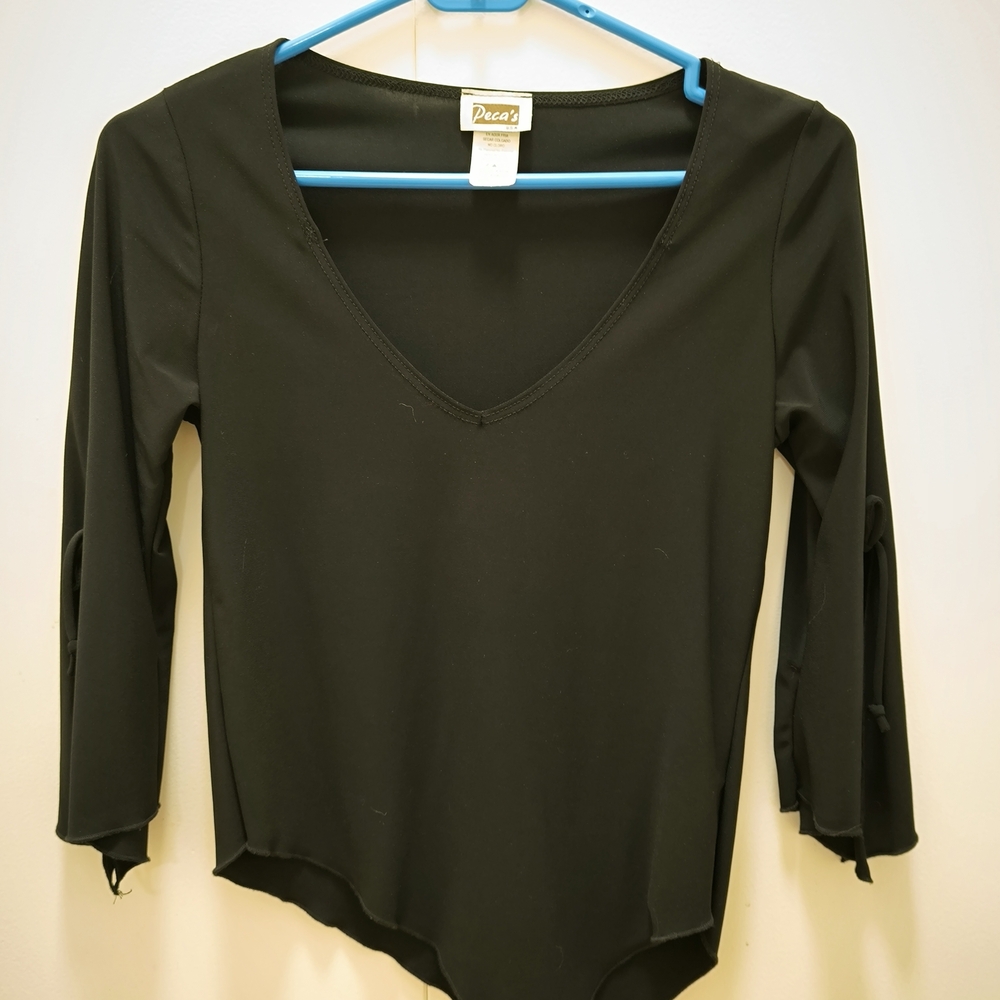 Peca's Black Dance Top, Size Medium